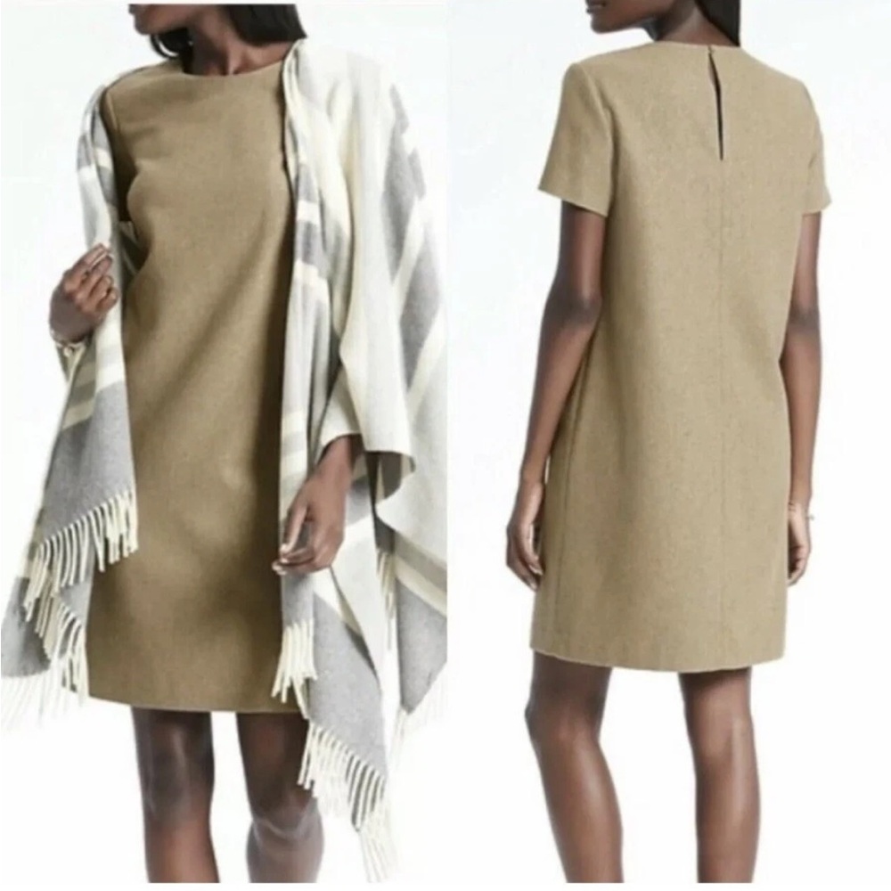 Banana Republic Wool Blend‎ Metallic Shift dress- worn twice.
